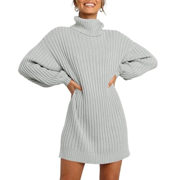 Knit Sweater Dress   - Picture 1 of 4